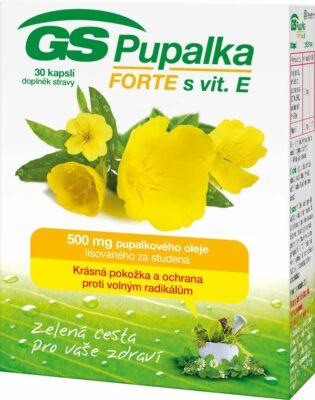 GS Pupalka Forte s vitaminem E 30 kapslí GS