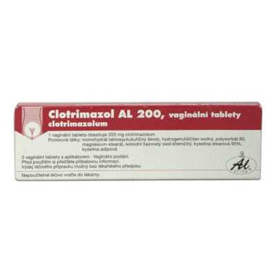 Clotrimazol AL 200 3 vaginální tablety + aplikátor Clotrimazol AL