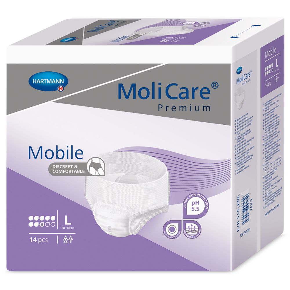 MoliCare Mobile 8 kapek vel. L inkontinenční kalhotky 14 ks MoliCare