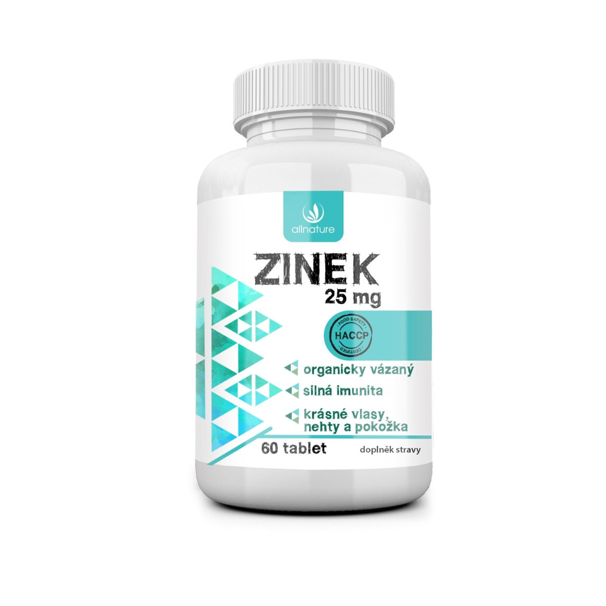 Allnature Zinek 25 mg 60 tablet Allnature