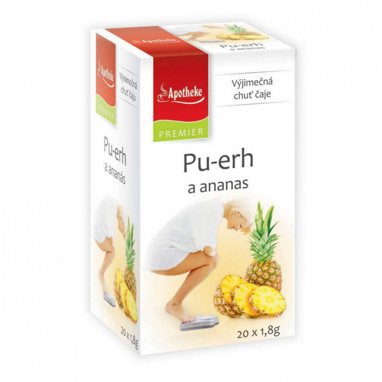 Apotheke Pu-erh a ananas čaj nálevové sáčky 20x1
