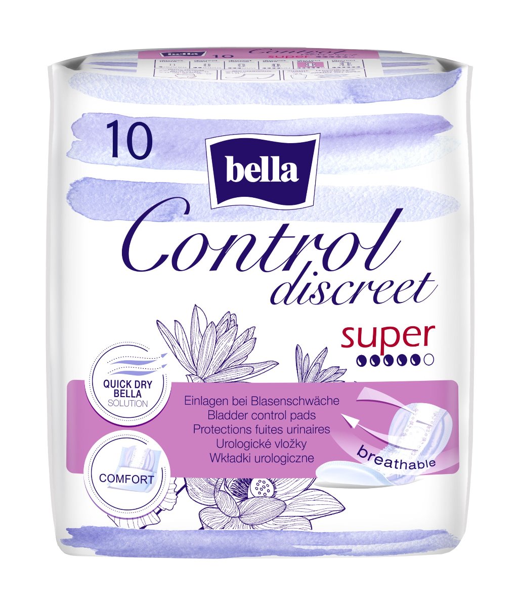 Bella Control Discreet super urologické vložky 10 ks Bella