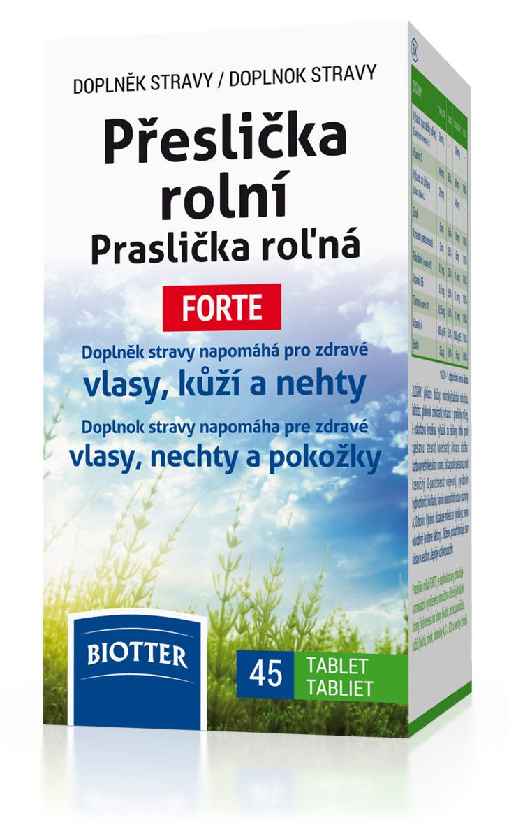 Biotter Přeslička rolní FORTE 45 tablet Biotter