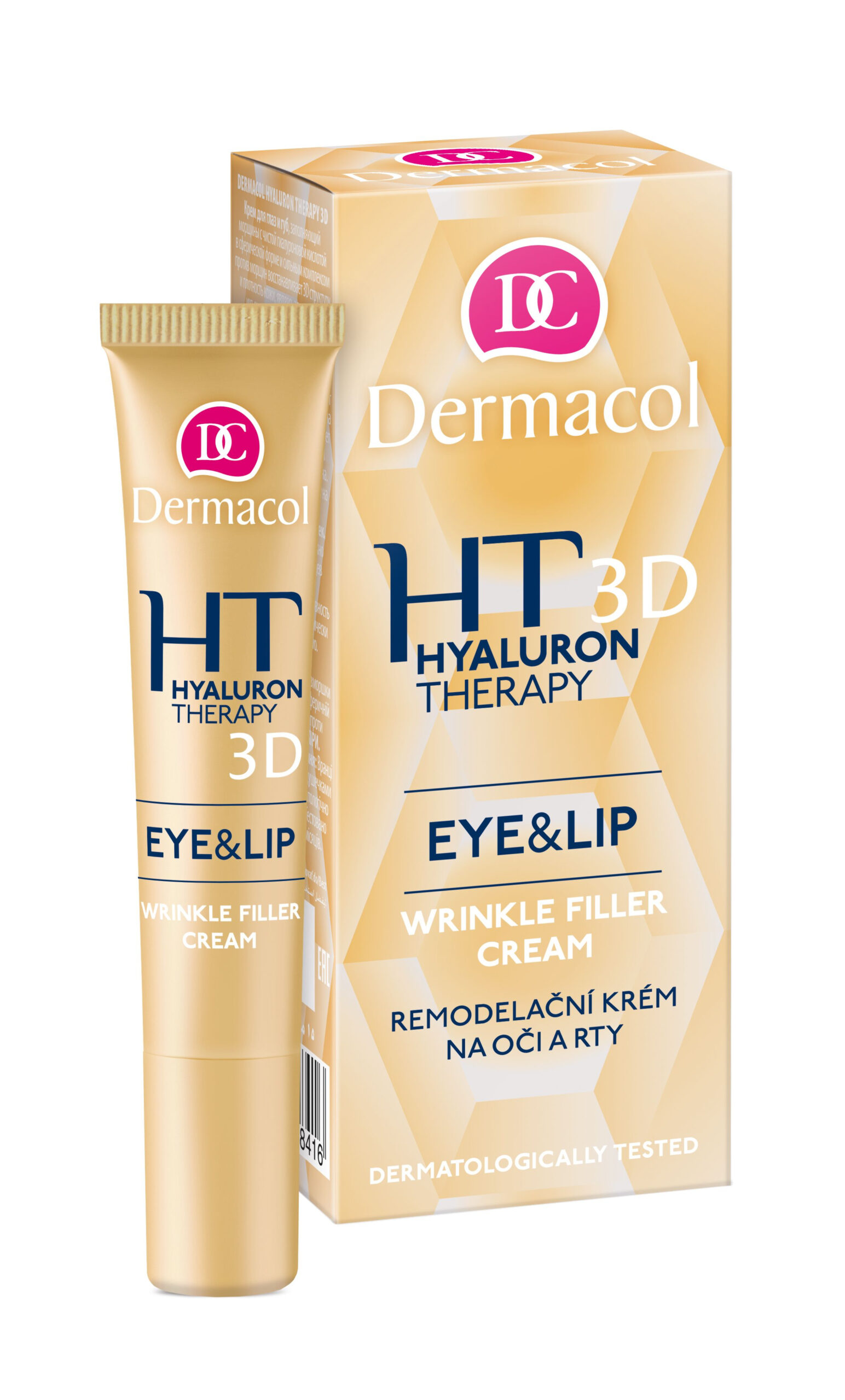 Dermacol Hyaluron Therapy 3D remodelační krém na oči a rty 15 ml Dermacol