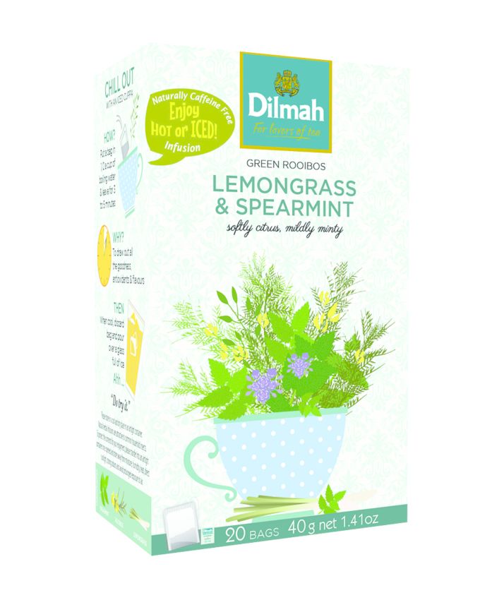 Dilmah Lemongrass & Spearmint porcovaný čaj 20x2 g Dilmah
