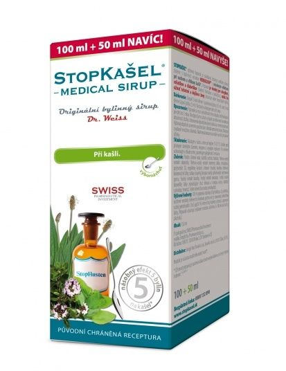 Dr. Weiss STOPKAŠEL Medical sirup 100+50 ml Dr. Weiss