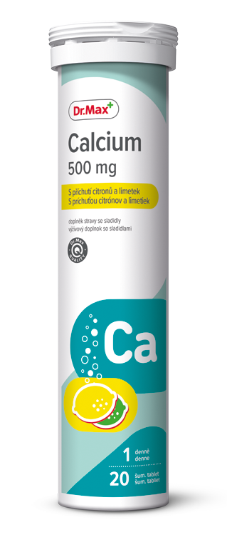 Dr.Max Calcium 500 mg citron a limetka 20 šumivých tablet Dr.Max