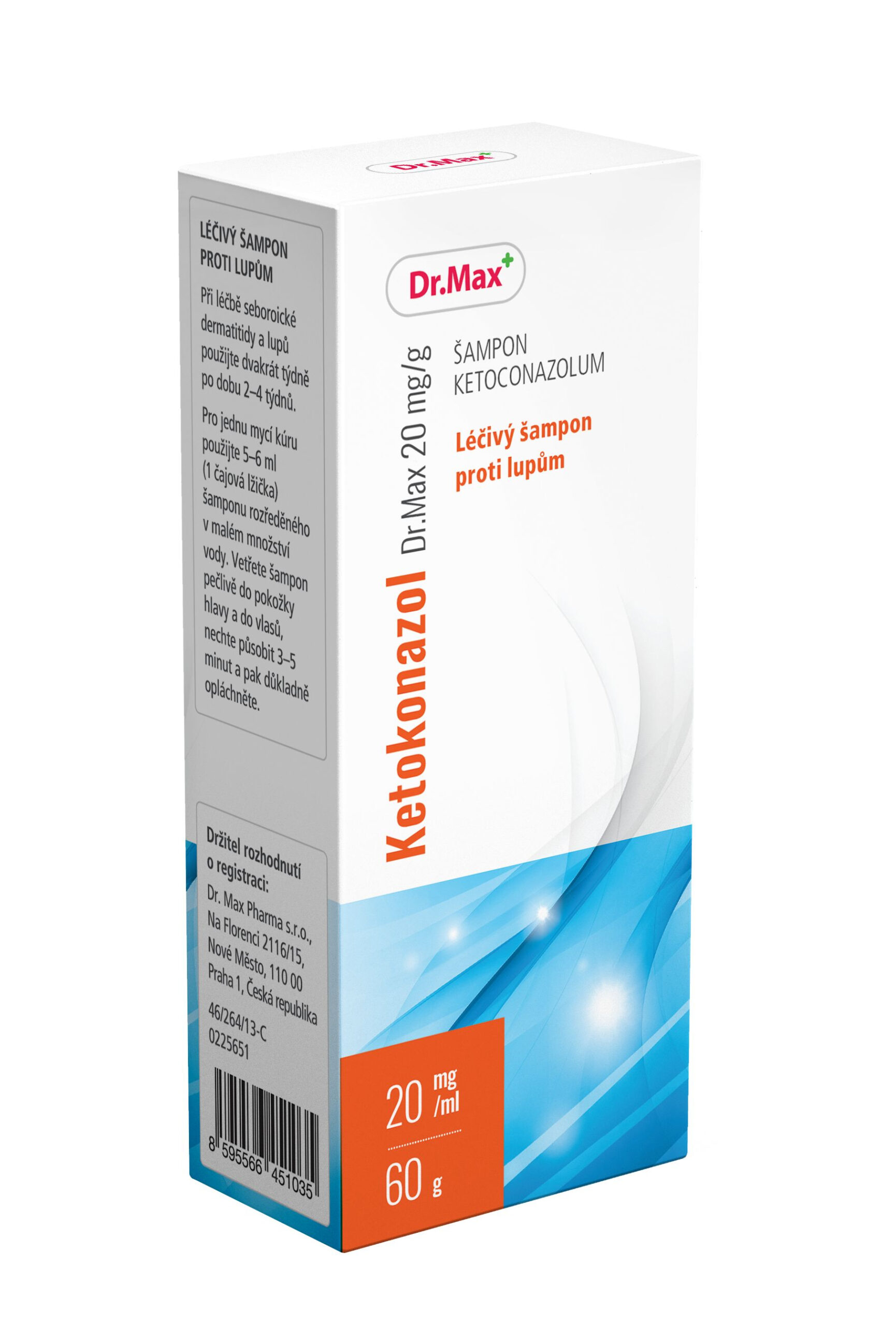 Dr.Max Ketokonazol 20 mg/g šampon 60 g Dr.Max