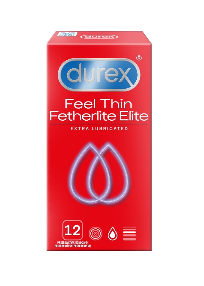 Durex Feel Thin Extra Lubricated kondomy 12 ks Durex