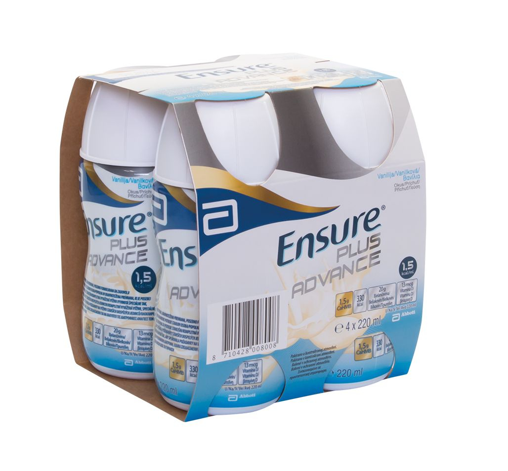 Ensure Plus Advance příchuť vanilka 4x220 ml Ensure
