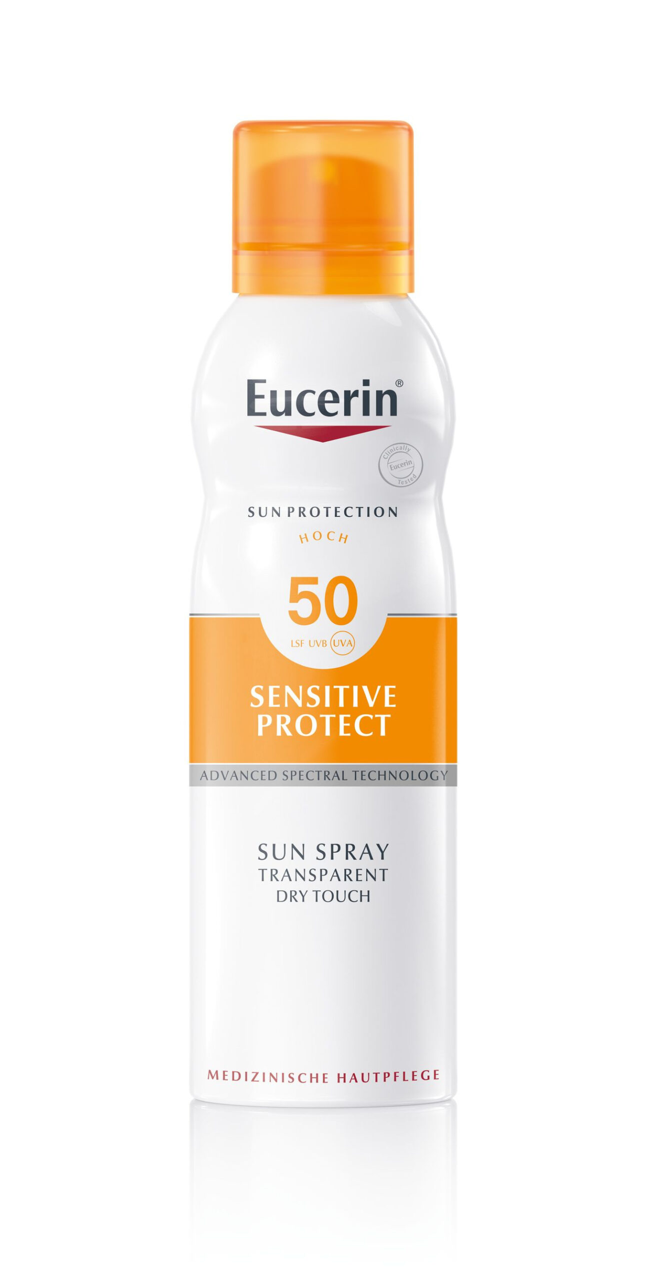 Eucerin Sensitive Protect Dry Touch SPF50 transparentní sprej 200 ml Eucerin