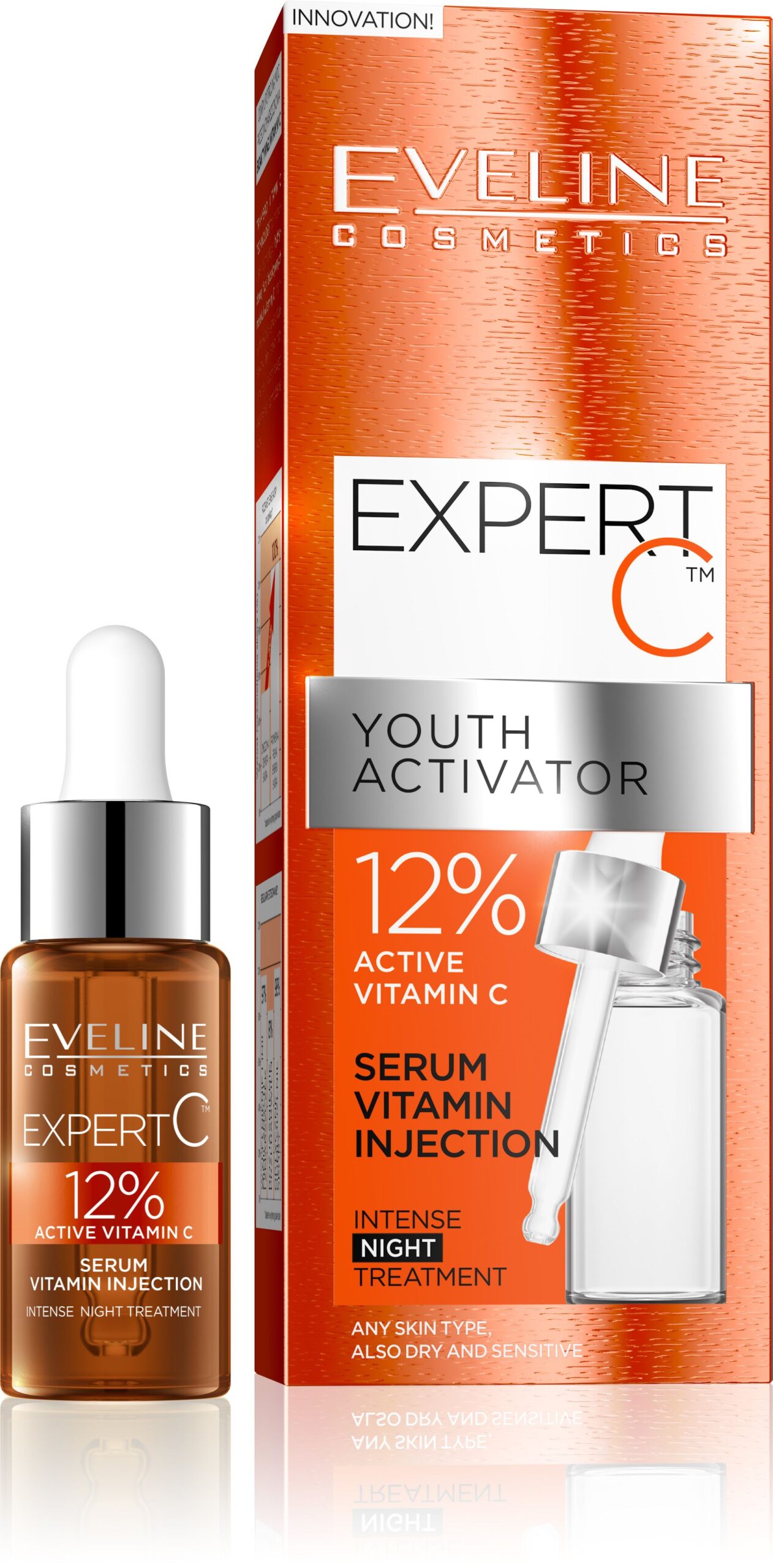 Eveline EXPERT C Noční vitaminové sérum 18 ml Eveline