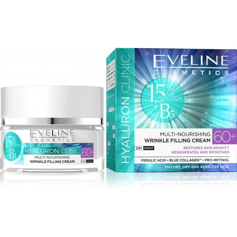 Eveline Hyaluron Clinic 60+ denní a noční krém 50 ml Eveline
