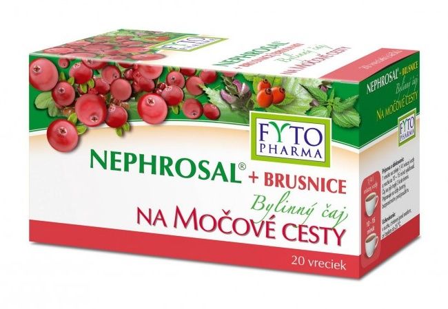 Fytopharma NEPHROSAL + brusinky bylinný čaj na močové cesty 20x1