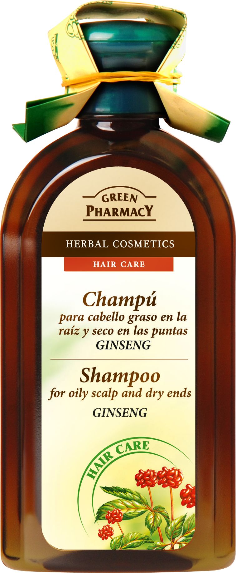 Green Pharmacy Ženšen šampon pro mastné a suché vlasy 350 ml Green Pharmacy