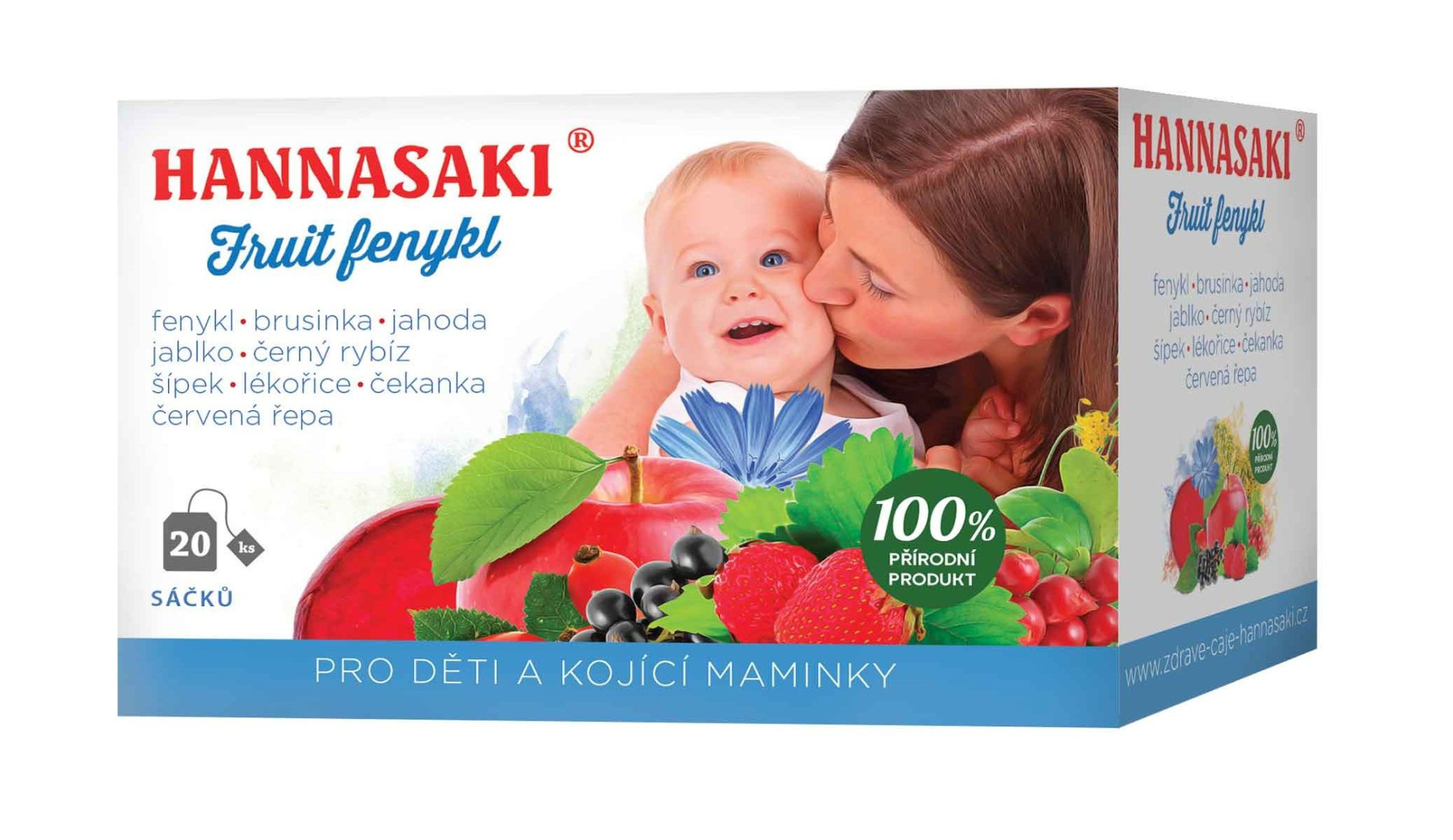 Hannasaki Fruit Fenykl pro děti a kojící maminky 20 sáčků Hannasaki