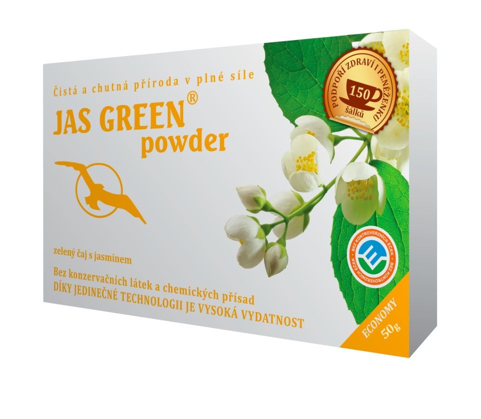 Hannasaki Jas Green powder sypaný čaj 50 g Hannasaki