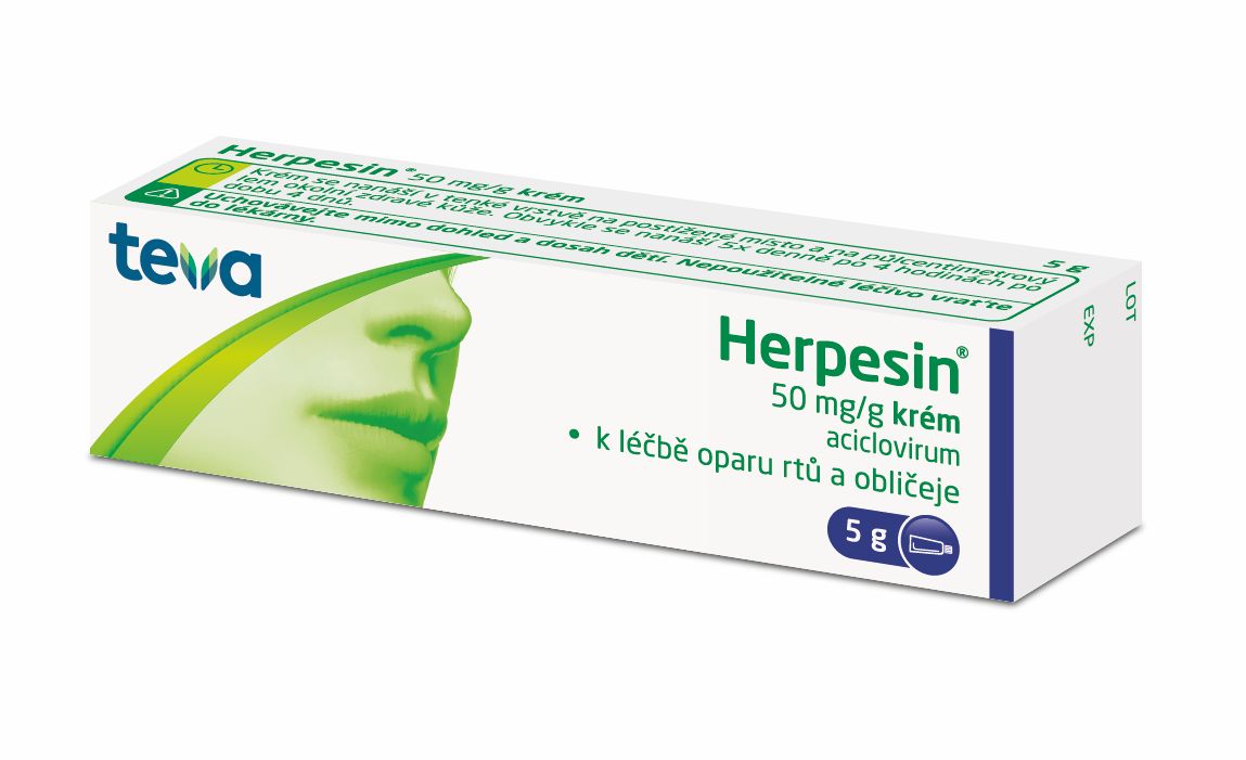 Herpesin krém 5 g Herpesin