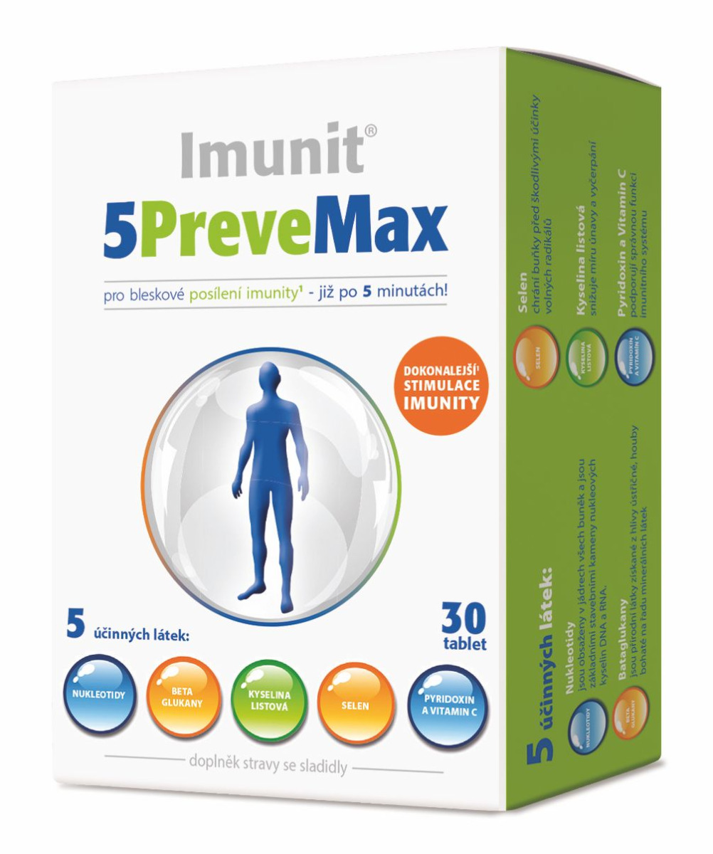 Imunit 5PreveMax nukleotidy + betaglukan 30 tablet Imunit