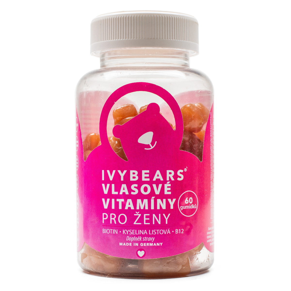 IvyBears Vlasové vitamíny pro ženy želé medvědi 60 ks IvyBears