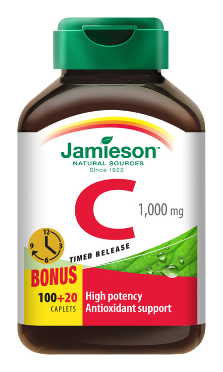 Jamieson Vitamin C s postupným uvolňováním 1000 mg 120 tablet Jamieson