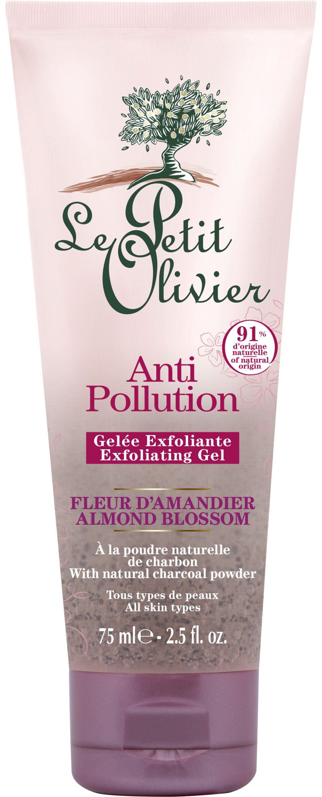 Le Petit Olivier Mandlový květ čistící peelingový gel 75 ml Le Petit Olivier