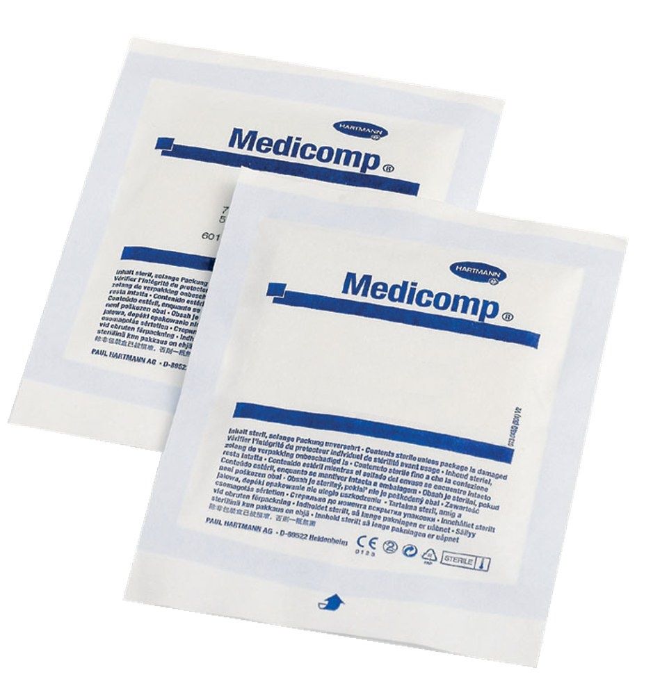 Medicomp Kompres sterilní 5 x 5 cm 25x2 ks Medicomp