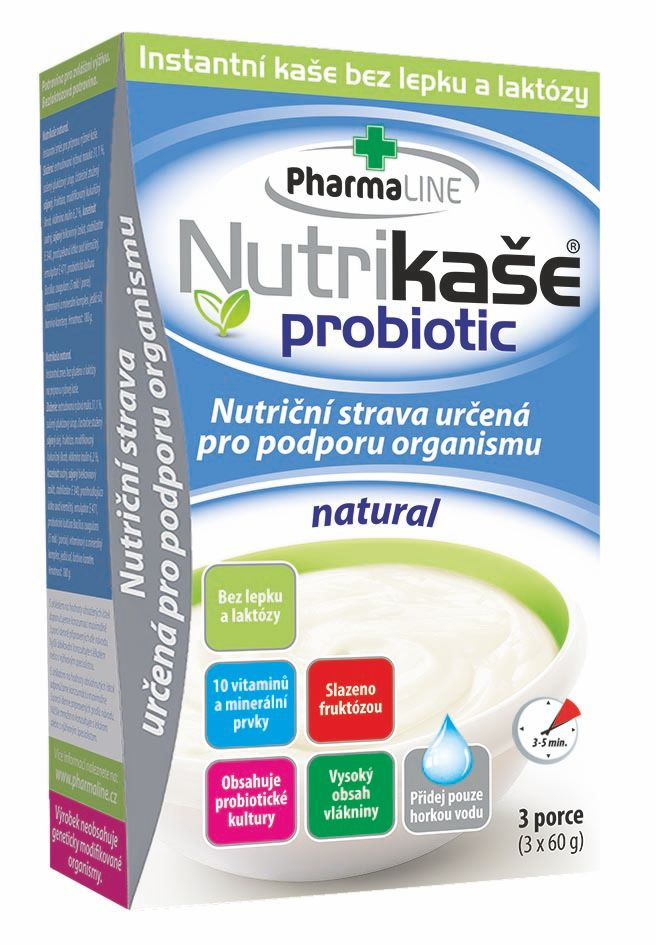 Nutrikaše probiotic natural 3x60 g Nutrikaše