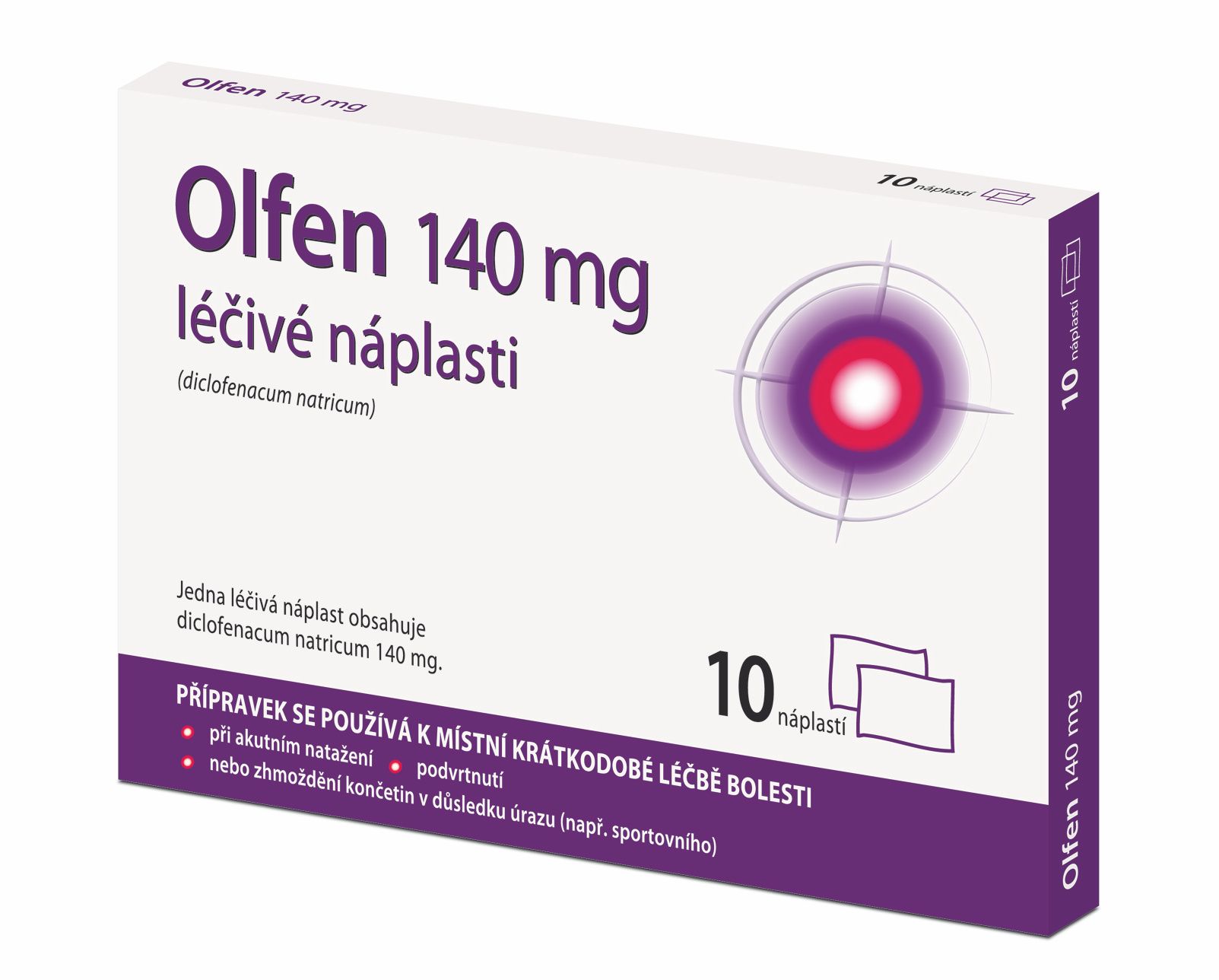 Olfen 140 mg léčivé náplasti 10 ks Olfen