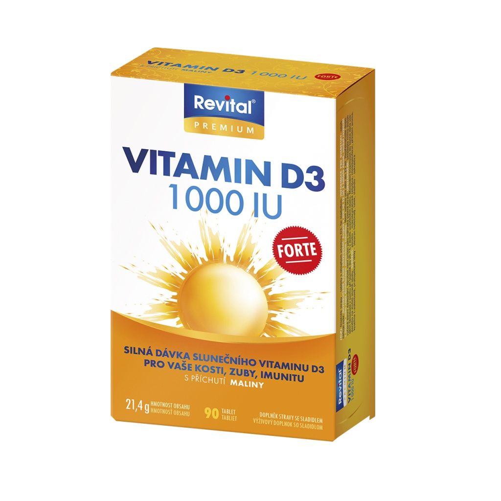 Revital Vitamin D3 Forte 1000 IU 90 tablet Revital