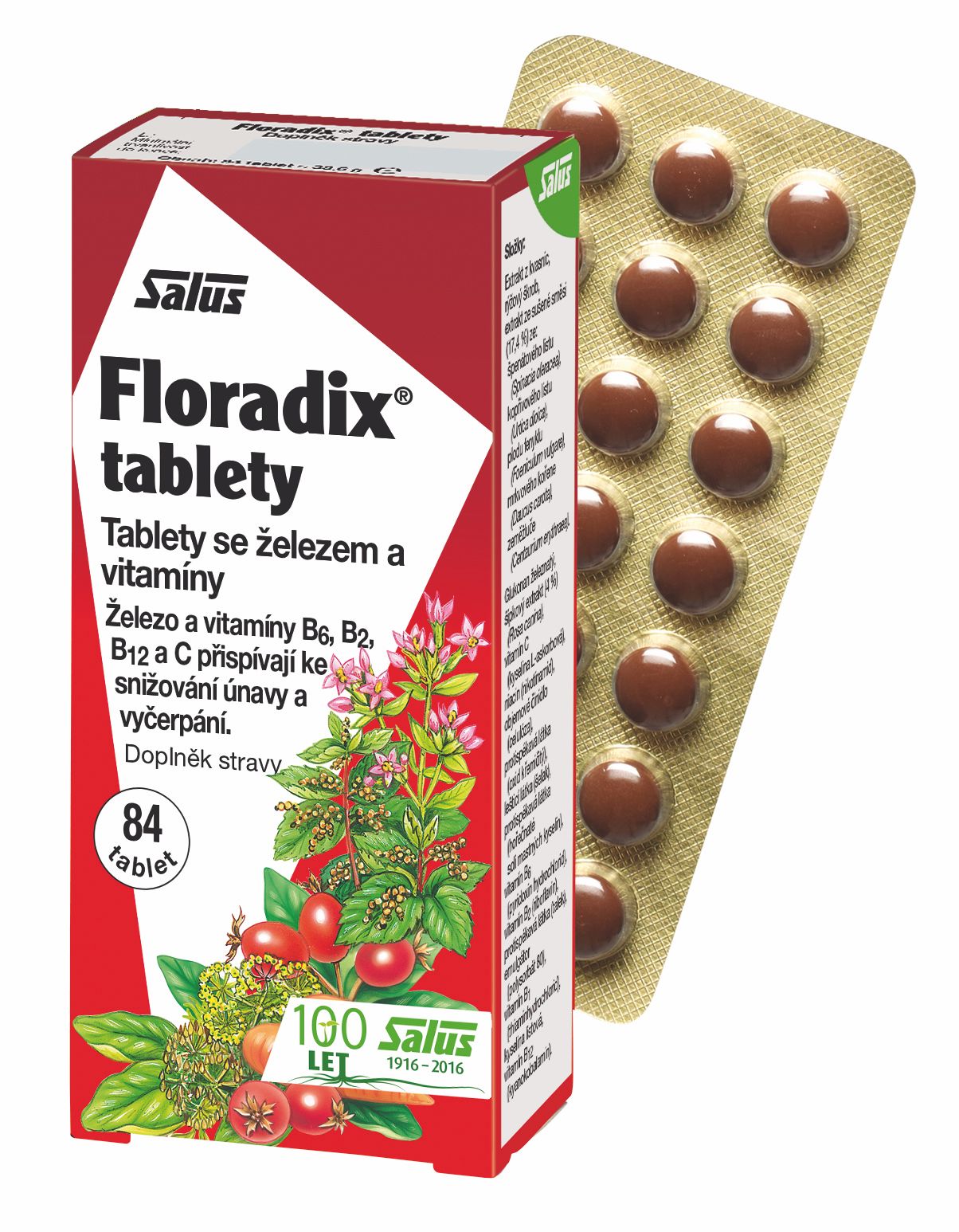 Salus Floradix Železo+ 84 tablet Salus