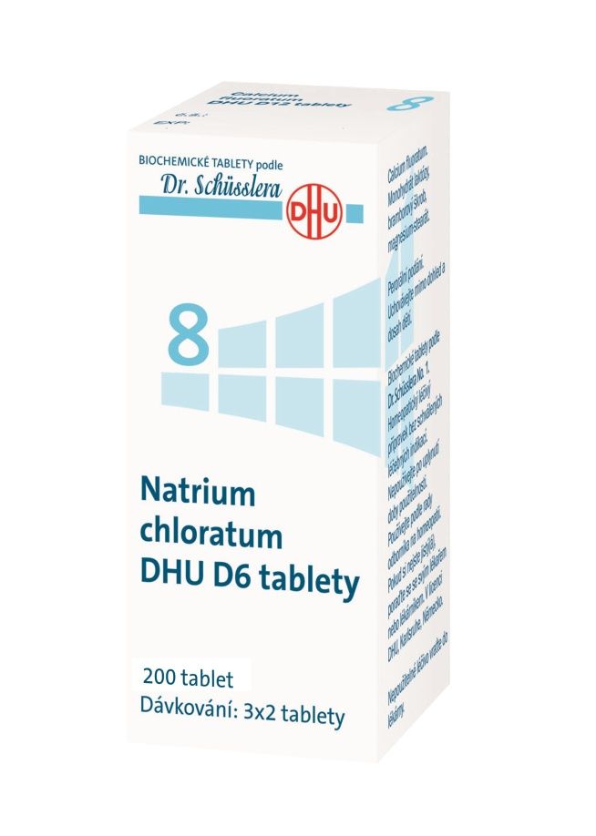 Schüsslerovy soli Natrium chloratum DHU D6 200 tablet Schüsslerovy soli