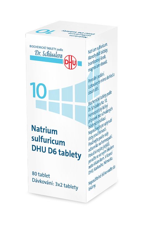 Schüsslerovy soli Natrium sulfuricum DHU D6 80 tablet Schüsslerovy soli
