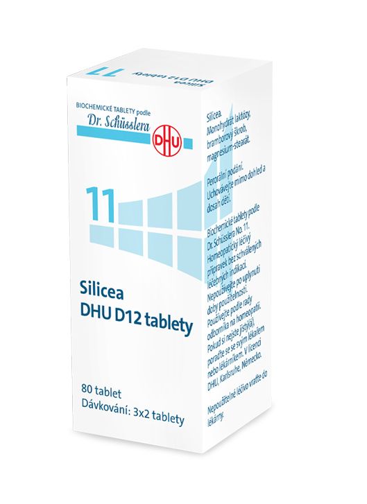 Schüsslerovy soli Silicea DHU D12 80 tablet Schüsslerovy soli
