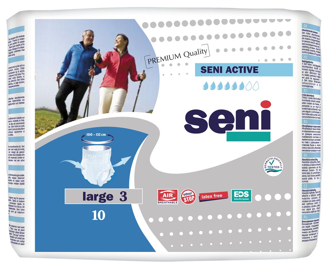 Seni Active Large inkontinenční plenkové kalhotky 10 ks Seni