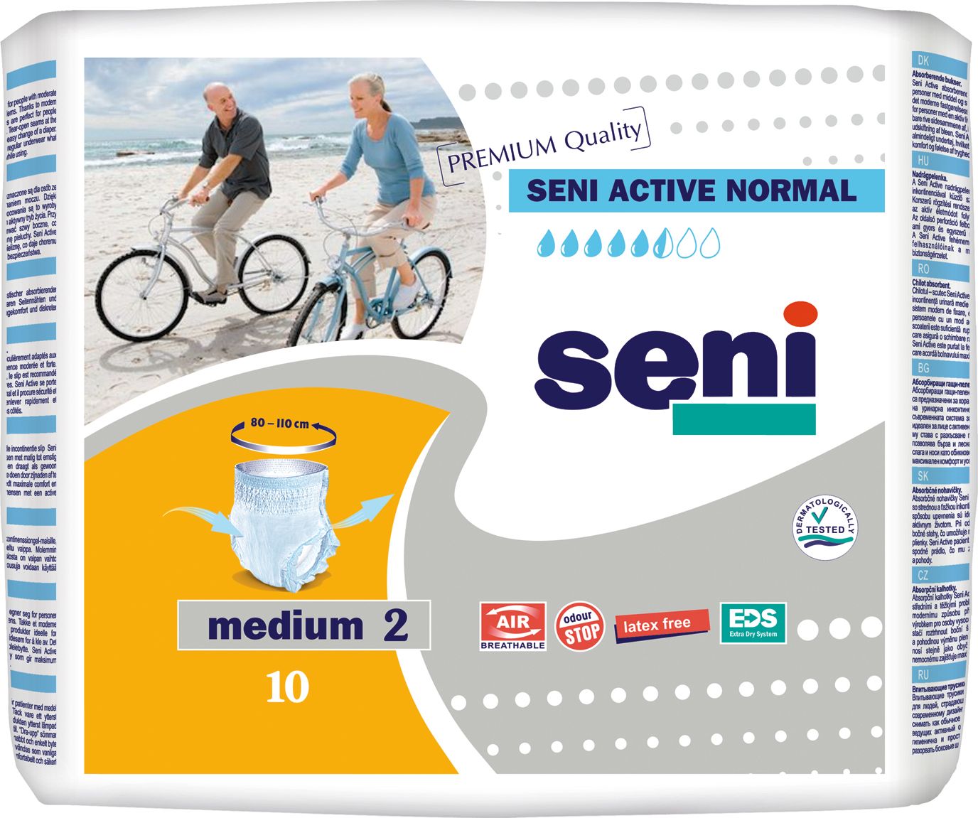 Seni Active Normal Medium inkontinenční plenkové kalhotky 10 ks Seni