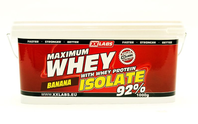 Xxlabs Maximum Whey Protein Isolate 92 banán 1000 g Xxlabs