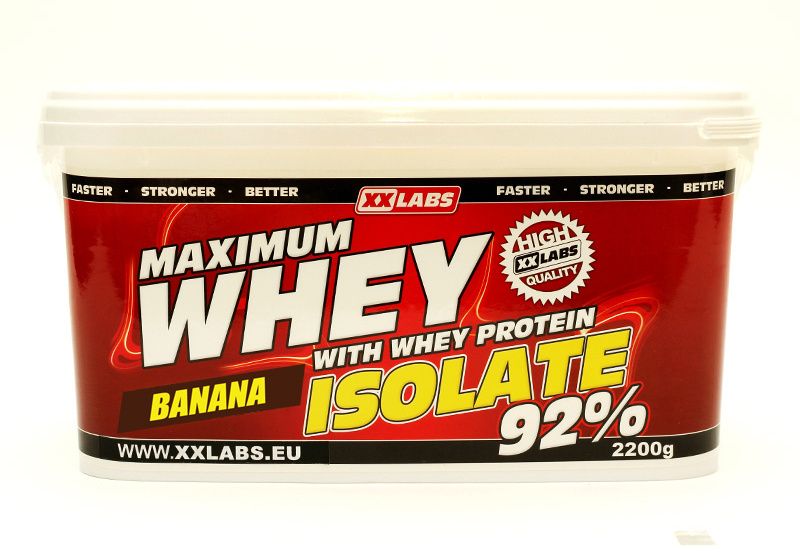 Xxlabs Maximum Whey Protein Isolate 92 banán 2200 g Xxlabs