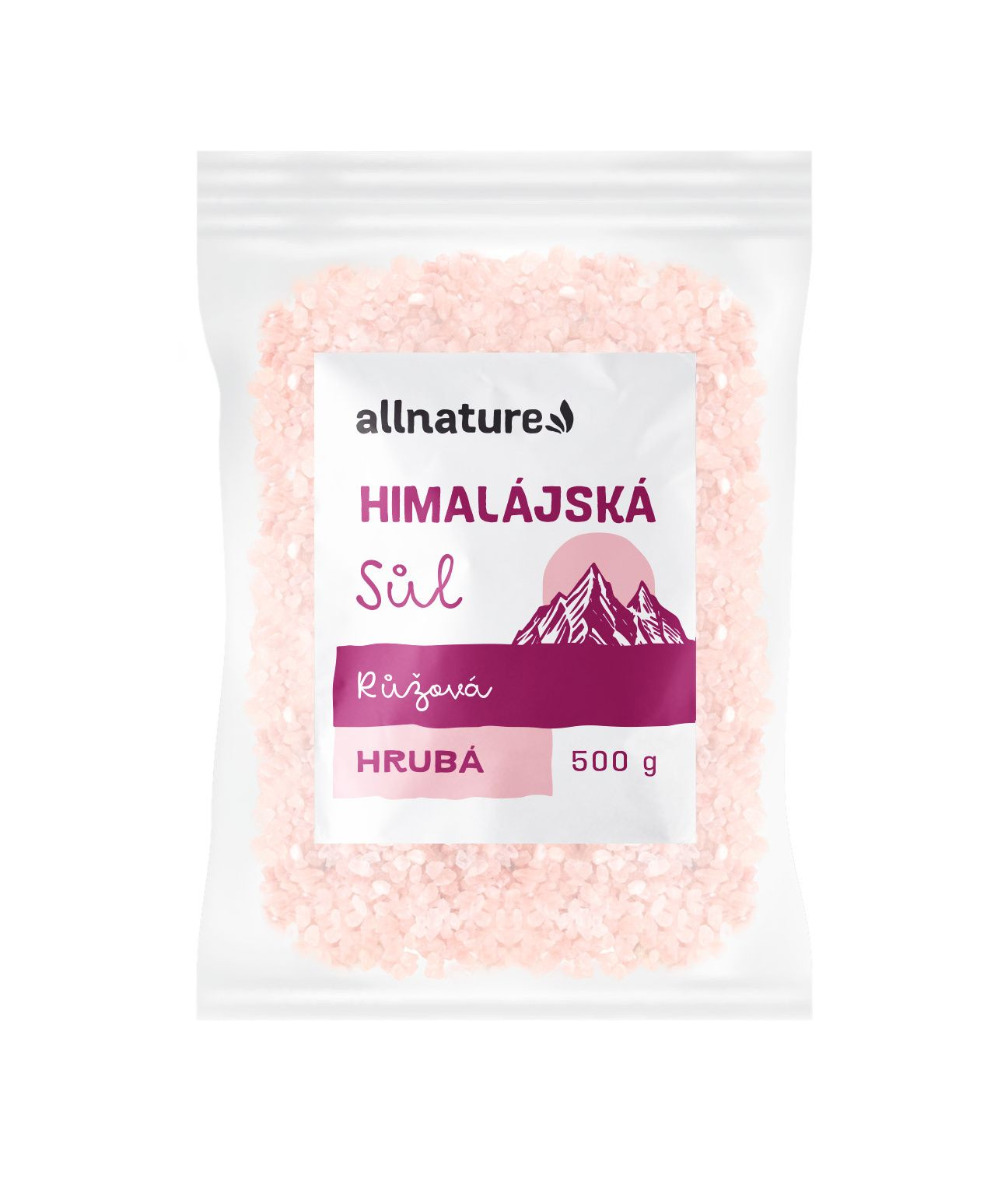 Allnature Himalájská sůl růžová hrubá 500 g Allnature