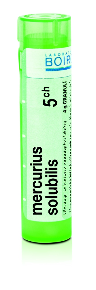 Boiron MERCURIUS SOLUBILIS CH5 granule 4 g Boiron