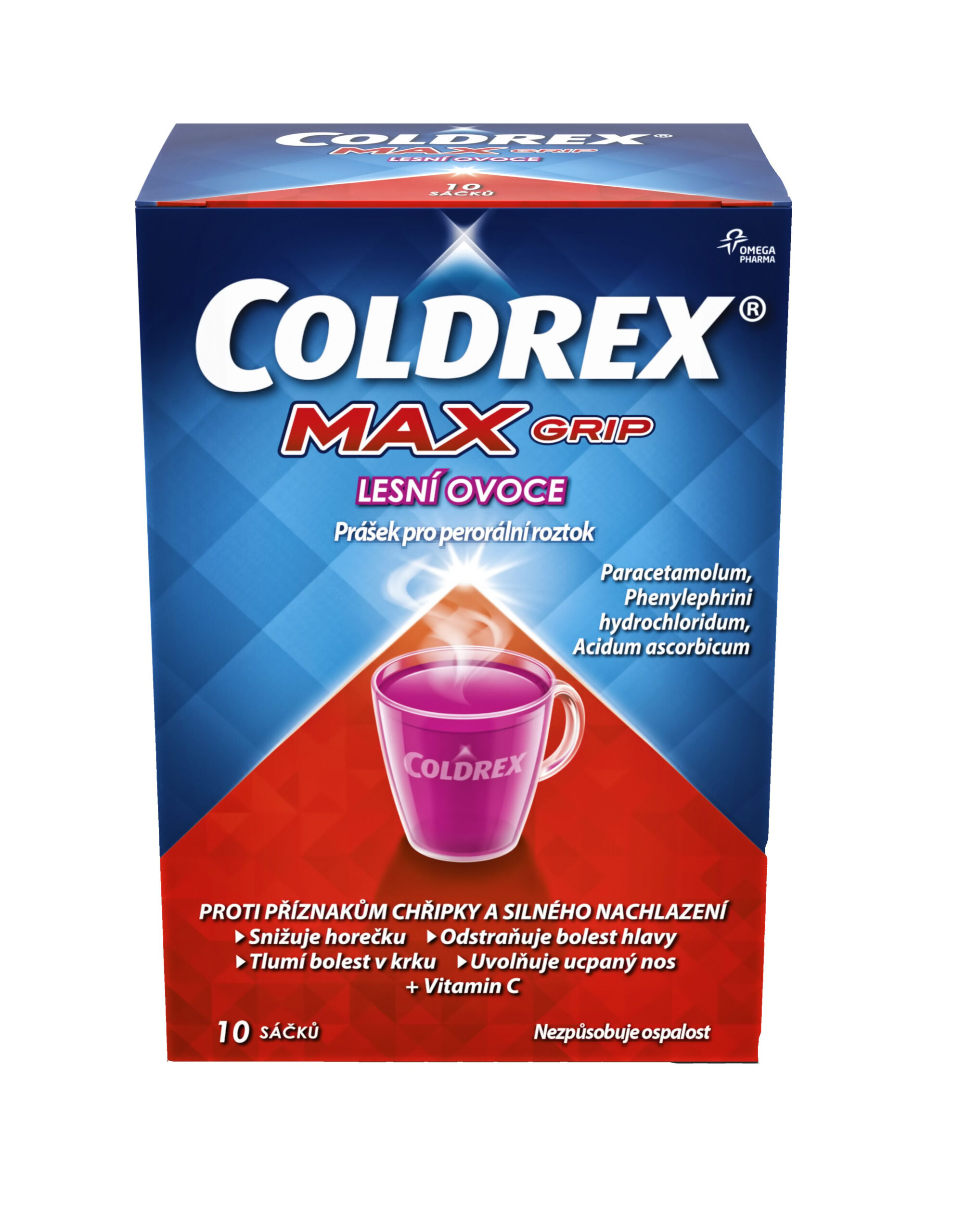 Coldrex MAXGRIP LESNÍ OVOCE 10 sáčků Coldrex