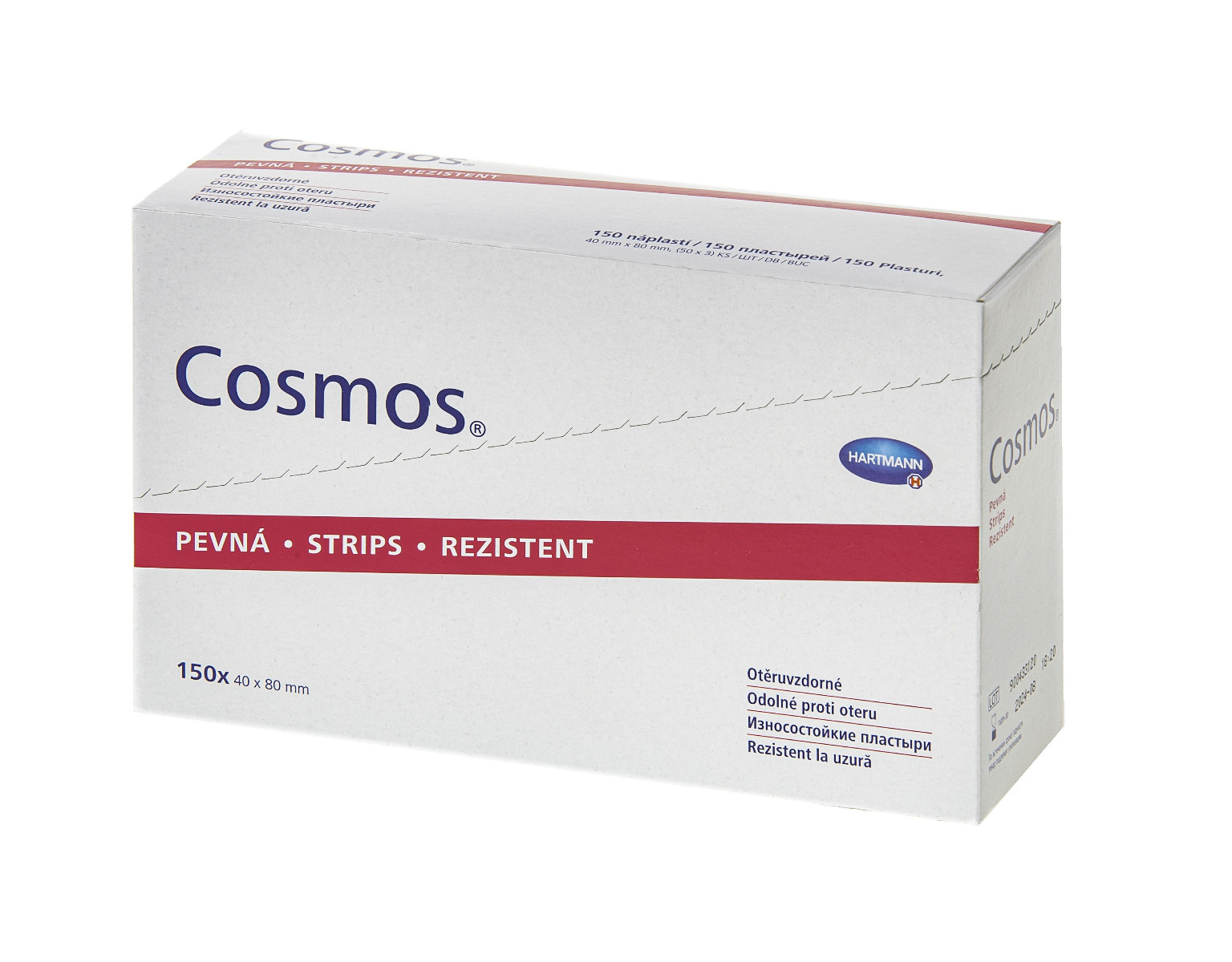Cosmos Strips Pevná náplast 40x80 mm 150 ks Cosmos