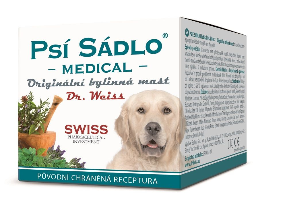 Dr. Weiss PSÍ SÁDLO Medical originální bylinná mast 75 ml Dr. Weiss