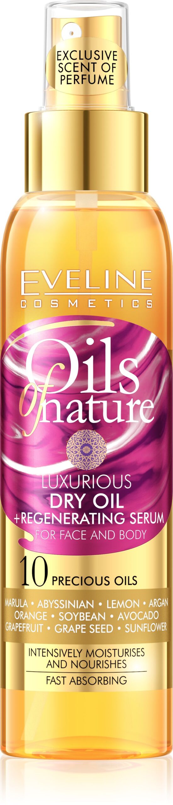 Eveline Oils of Nature Dry Oil regenerační sérum 125 ml Eveline
