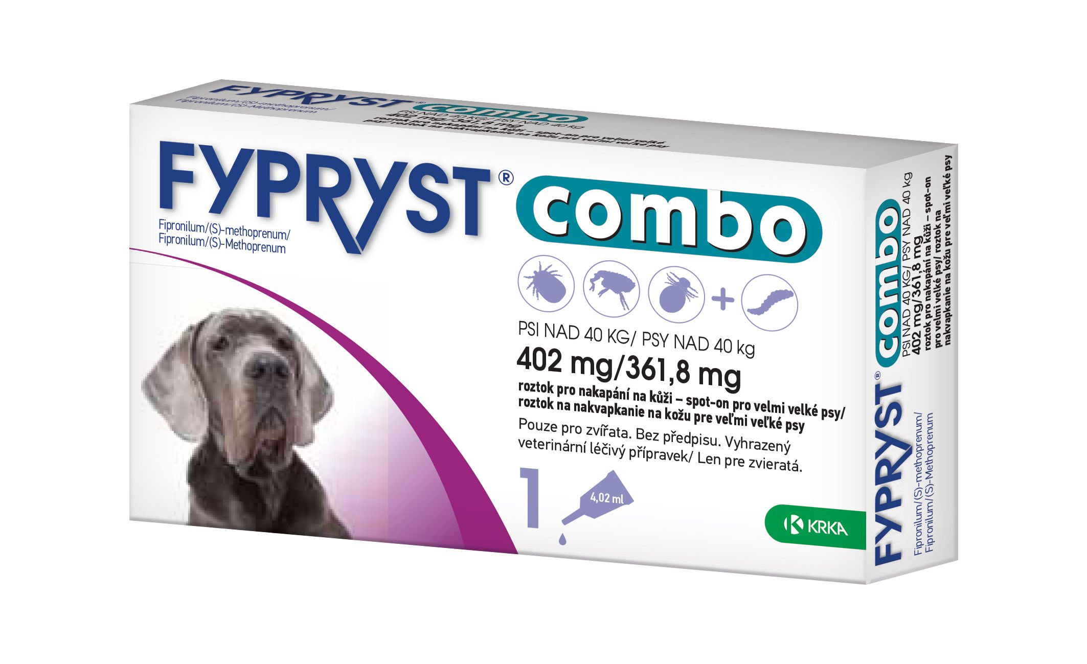 Fypryst Combo spot-on pro velmi velké psy nad 40 kg 402 mg/361