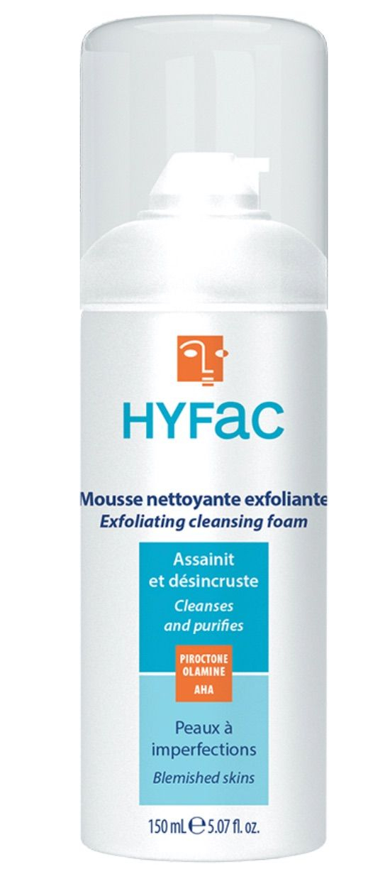 HYFAC Čisticí exfoliační pěna na aknózní pleť 150 ml HYFAC