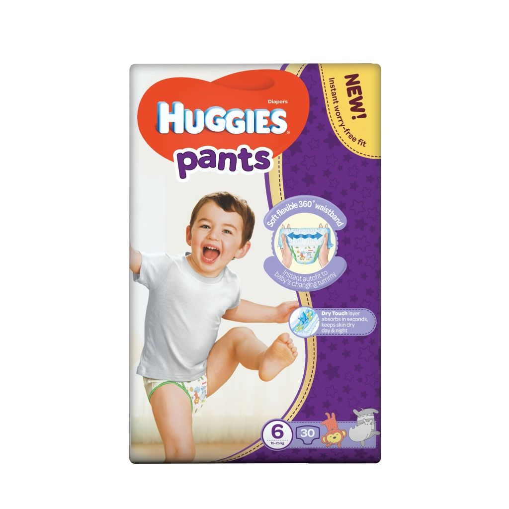 Huggies Pants Jumbo vel.6 15-25 kg plenkové kalhotky 30 ks Huggies