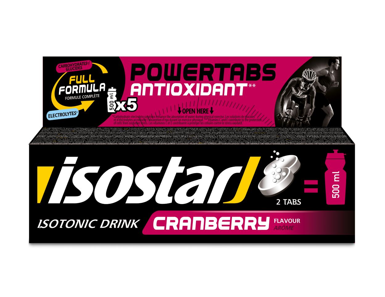 Isostar Powertabs brusinka 10 šumivých tablet Isostar