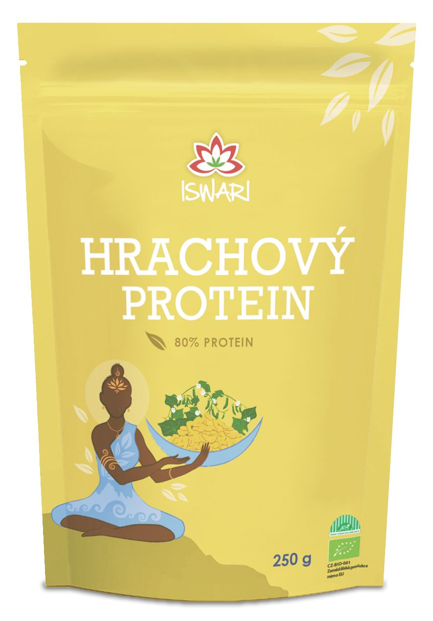 Iswari BIO Hrachový protein 80% 250 g Iswari