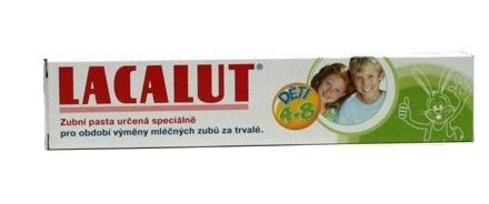 Lacalut Zubní pasta dětská 4-8let 50 ml Lacalut